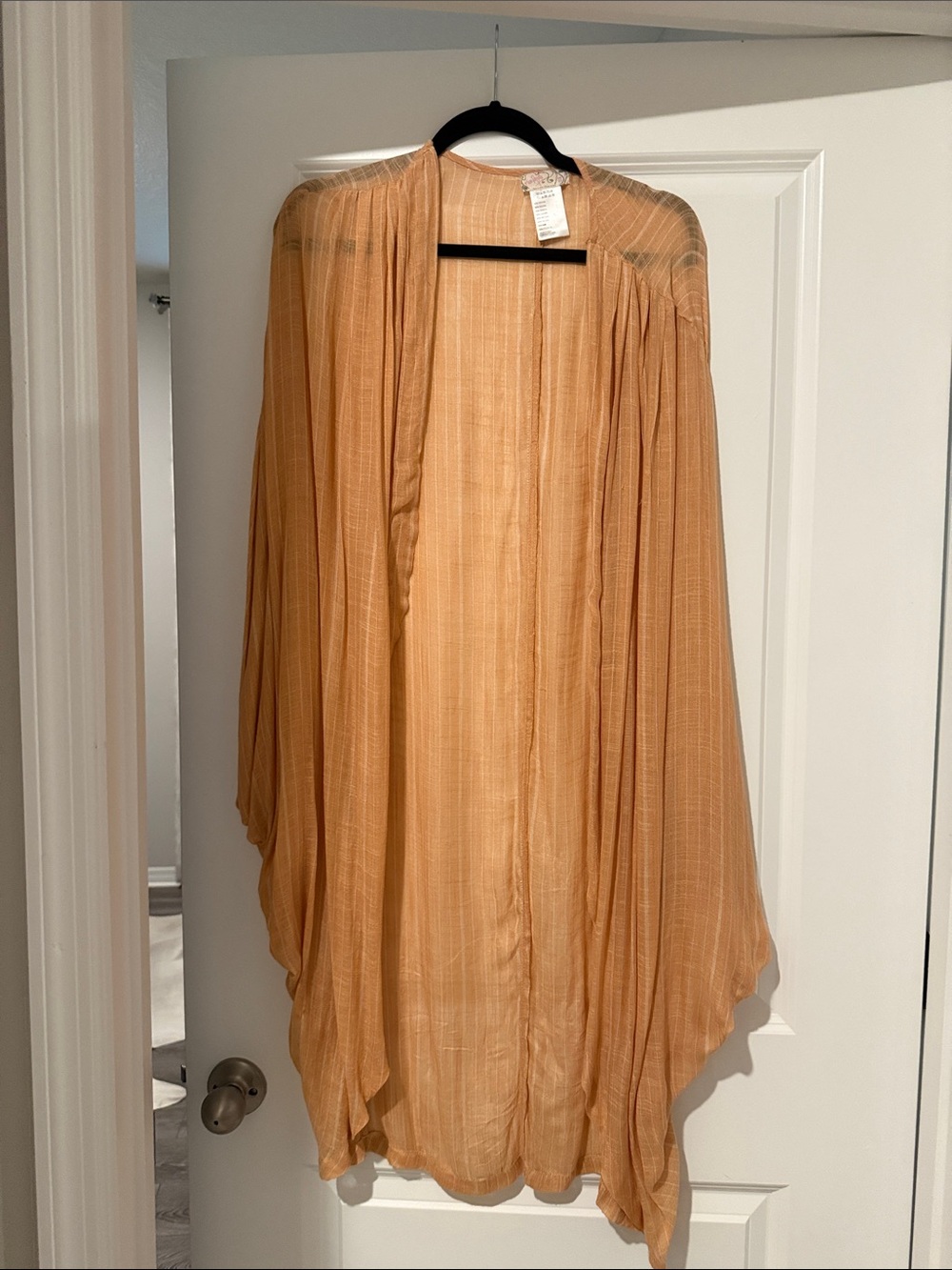 Free People Rust Orange Sheer Swim Coverup
